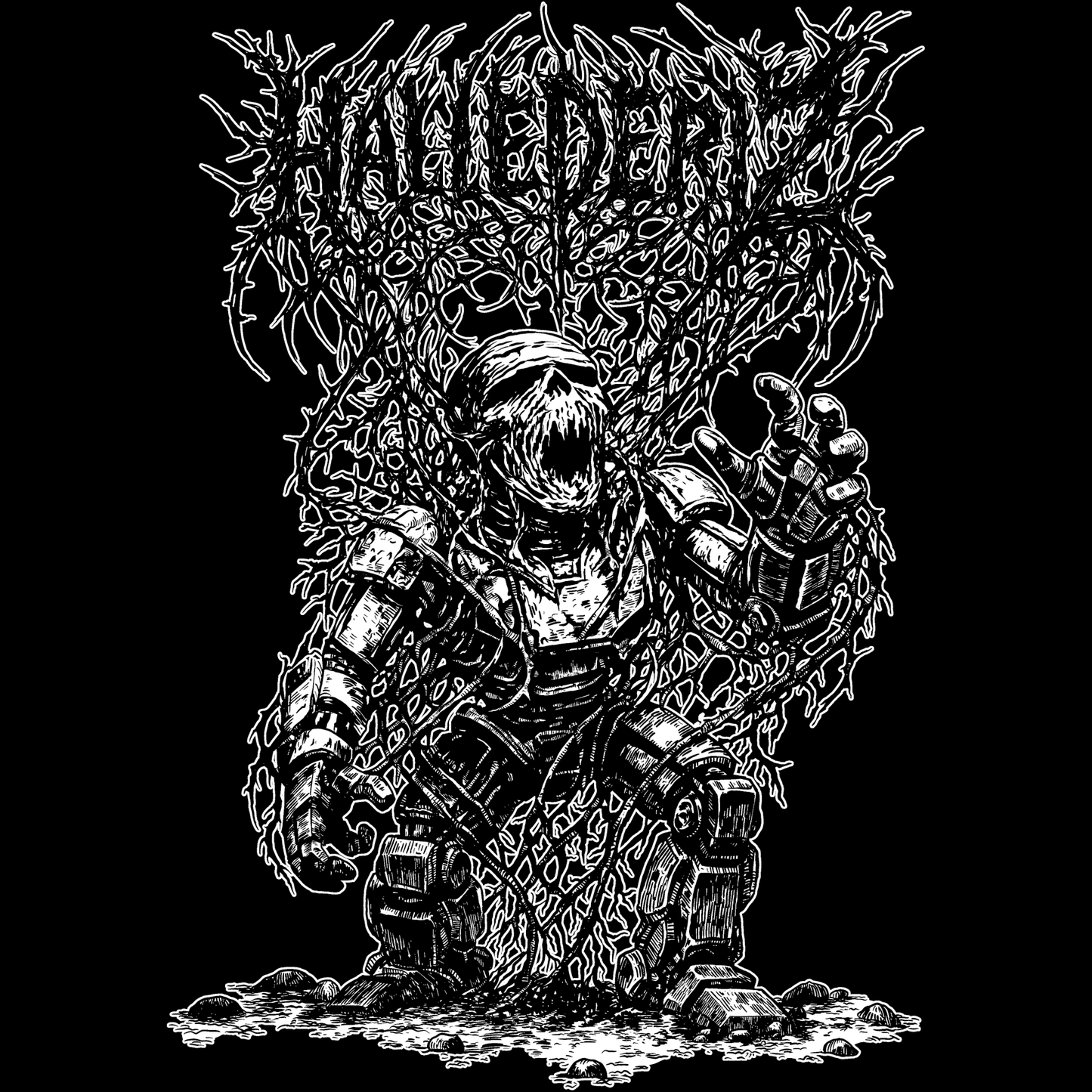 Hallederiz Vahşi Ölüm Metali Tişört